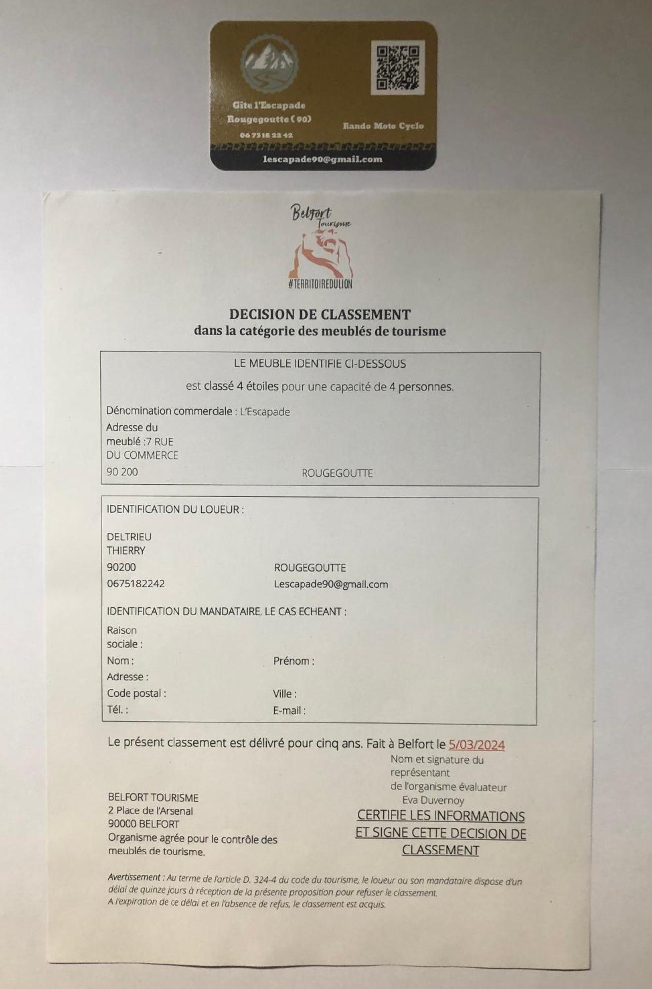 Gite L'Escapade 90 Rougegoutte المظهر الخارجي الصورة